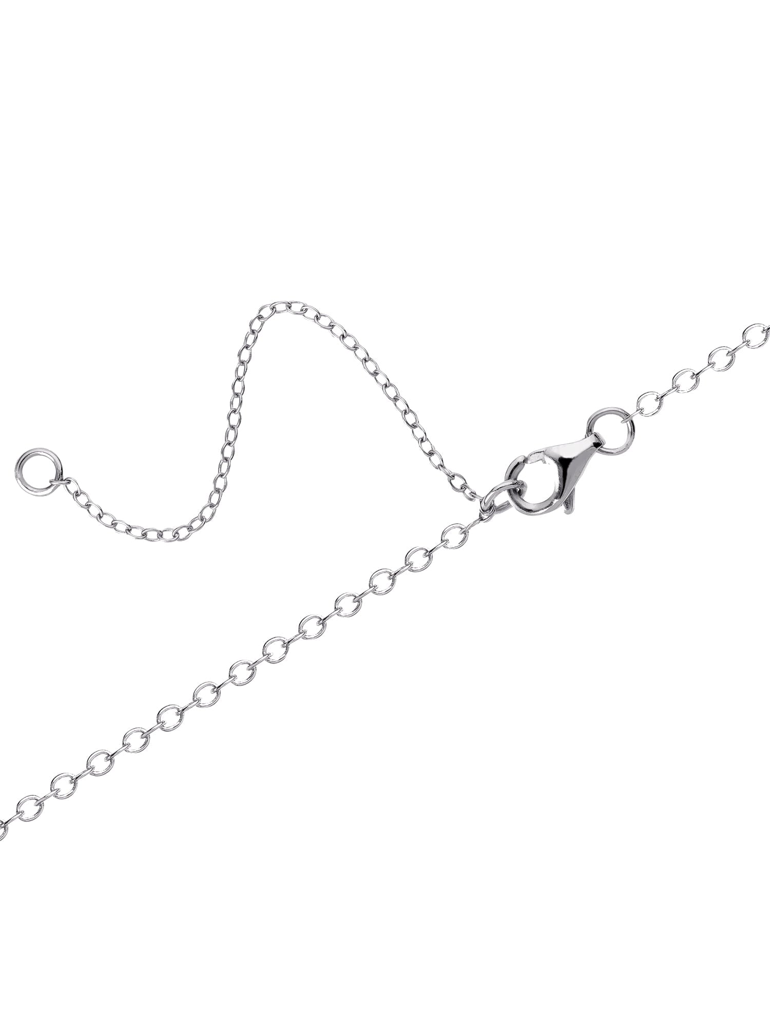 Believe by Brilliance- Women's Silver Plated Cubic Zirconia Heart Pendant Necklace, 18"