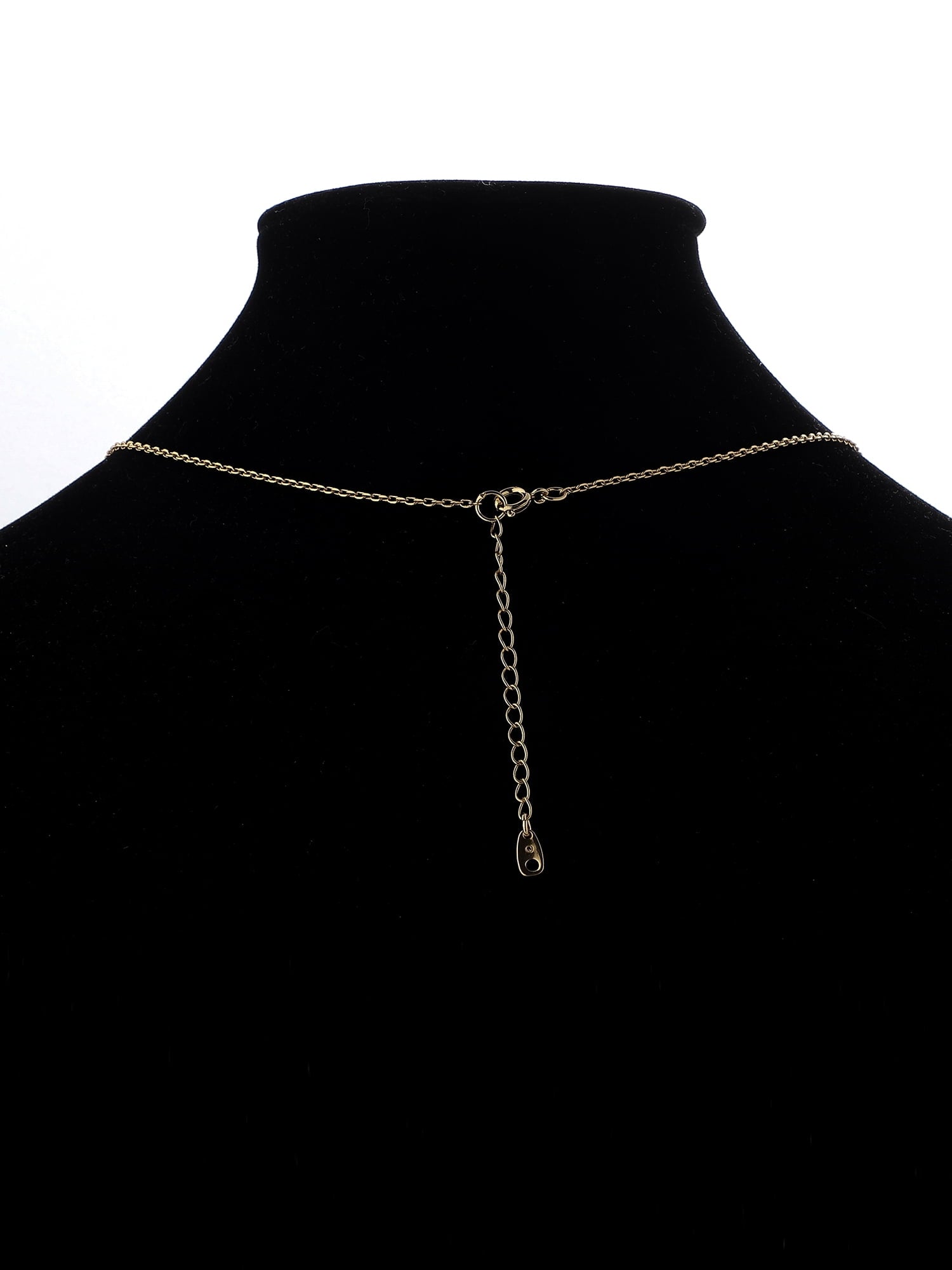 Believe by Brilliance Women's Charm Necklace with Mother of Pearl in 14KT Gold Flash Plated Brass